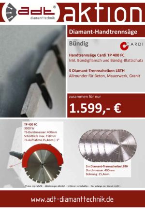 Cardi Diamant-Handtrennsäge bündig Sonderangebot