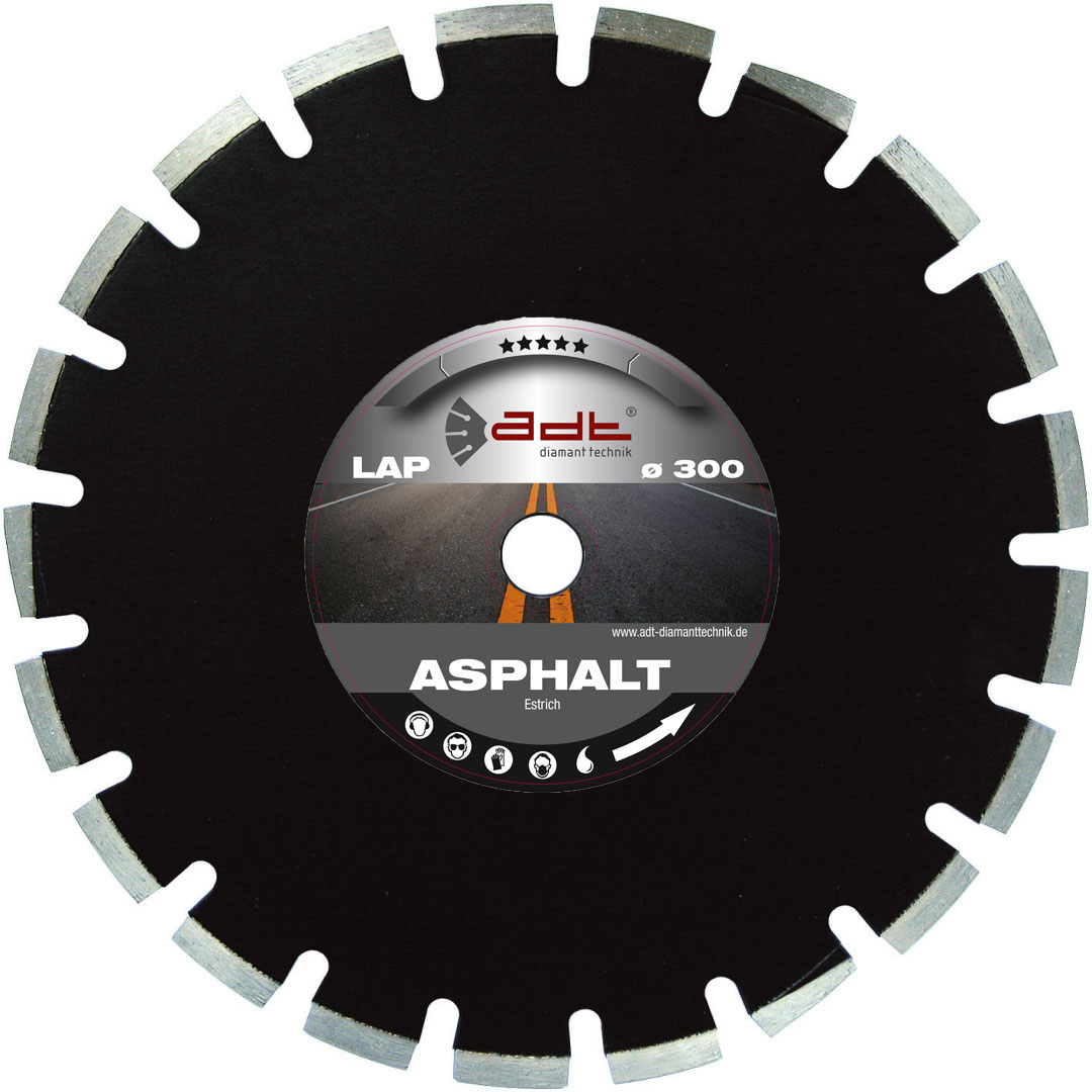 Diamantscheibe Diamanttrennscheibe Asphalt, Estrich & abrasive Materialien LAP