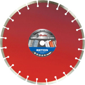 Diamantscheibe Beton & Dachpfannen lasergeschweißt 10 mm Premium Segment LBP
