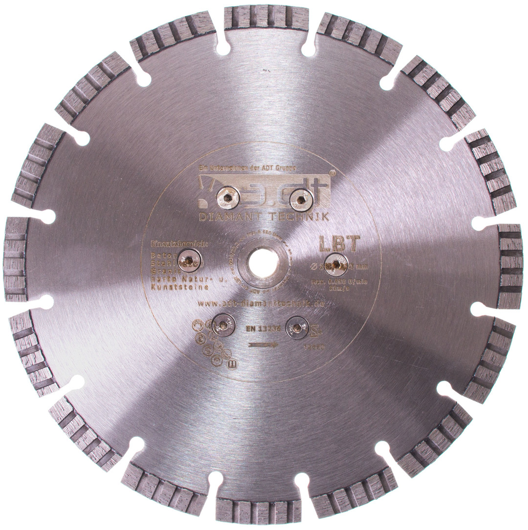 Diamantscheibe mit Bündig Flansch M14 Beton