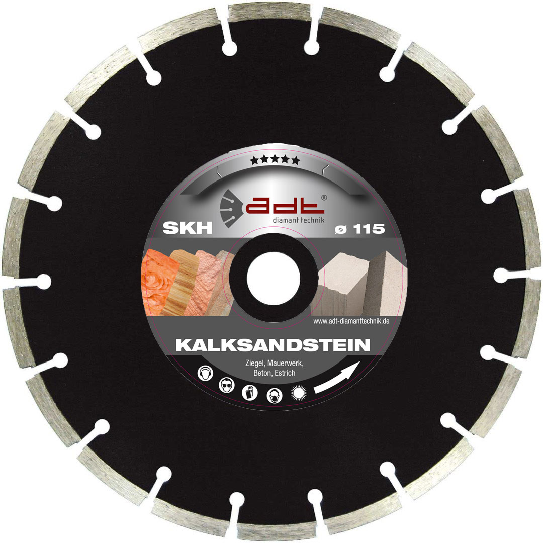 Diamanttrennscheibe Mauernutfräse Kalksandstein Gasbeton Bimsstein Estrich Sandstein SKH