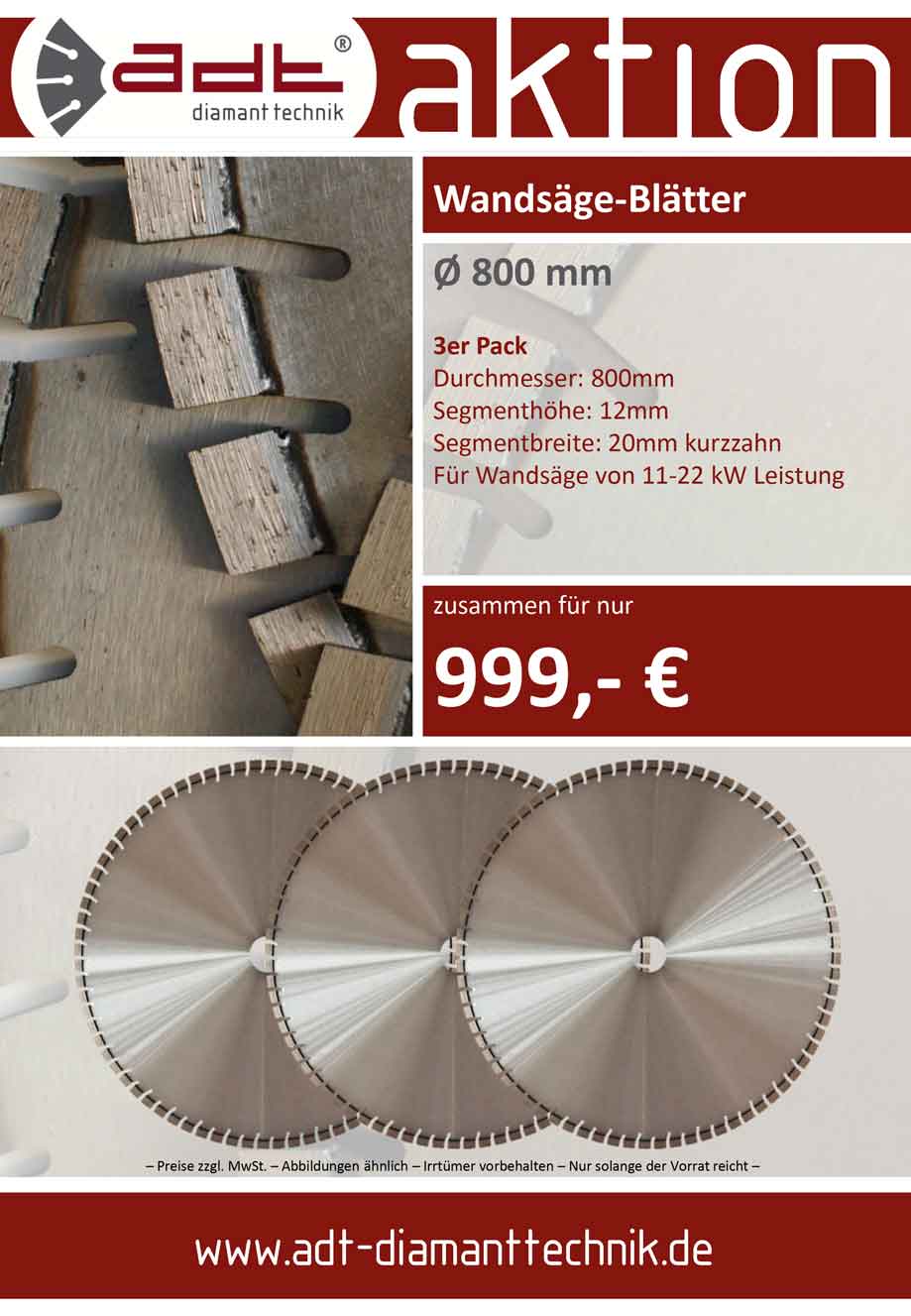 Wandsäge-Blätter Sonderangebot