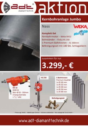 Weka Kernbohranlage Jumbo Angebot