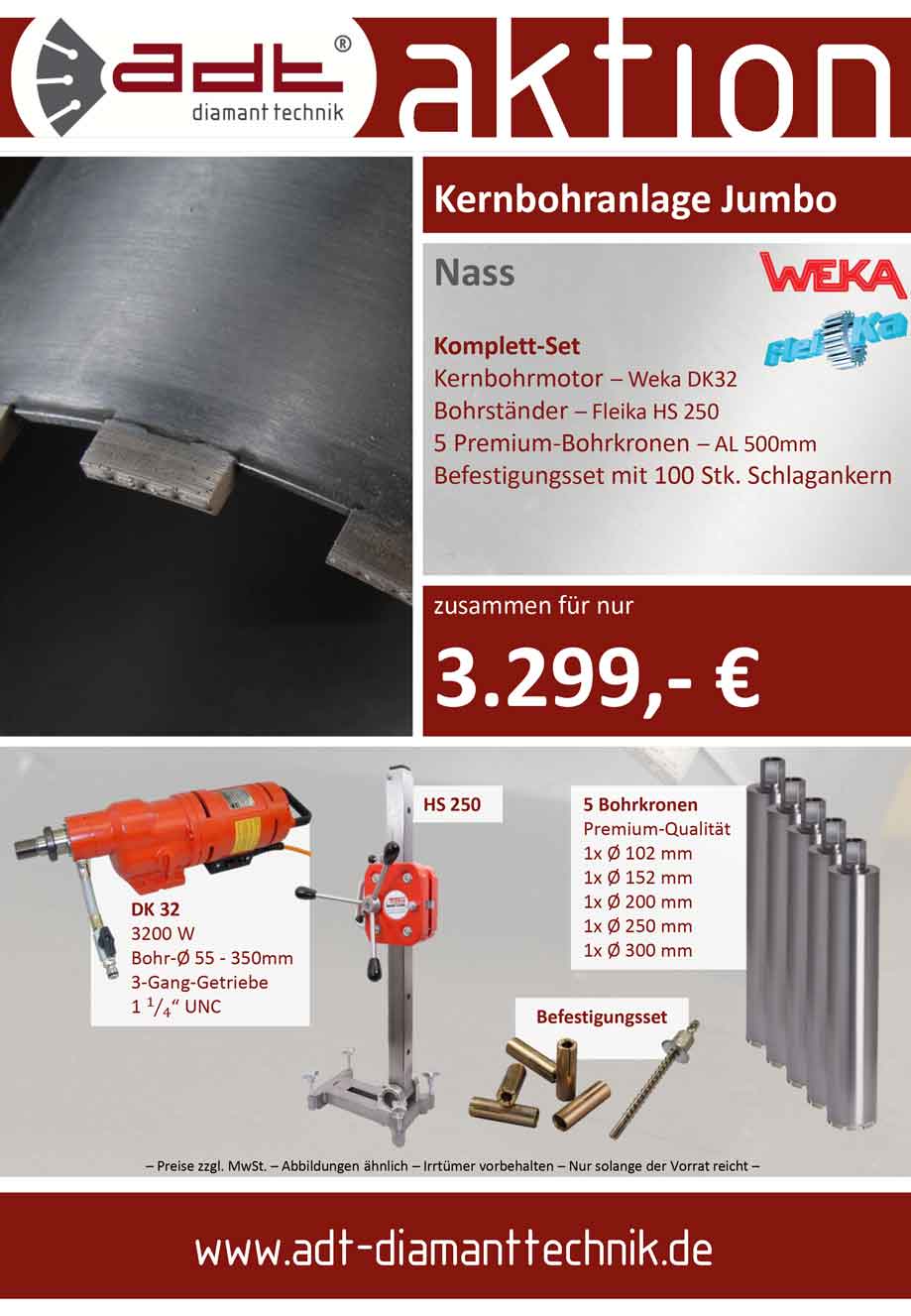 Weka Kernbohranlage Jumbo Angebot