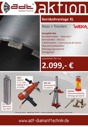 Kernbohranlage XL Weka Sonderangebot
