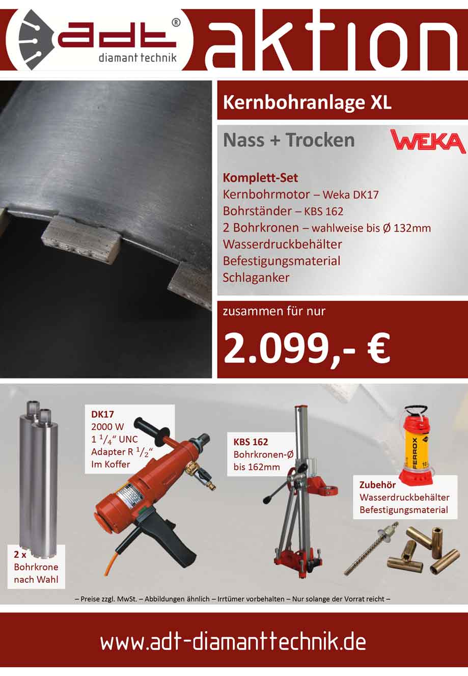 Kernbohranlage XL Weka Sonderangebot