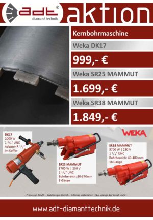 Weka Kernbohrmaschinen Angebot