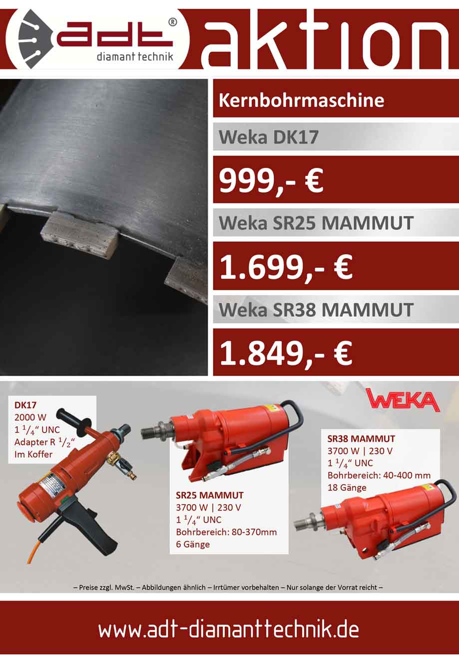 Weka Kernbohrmaschinen Angebot